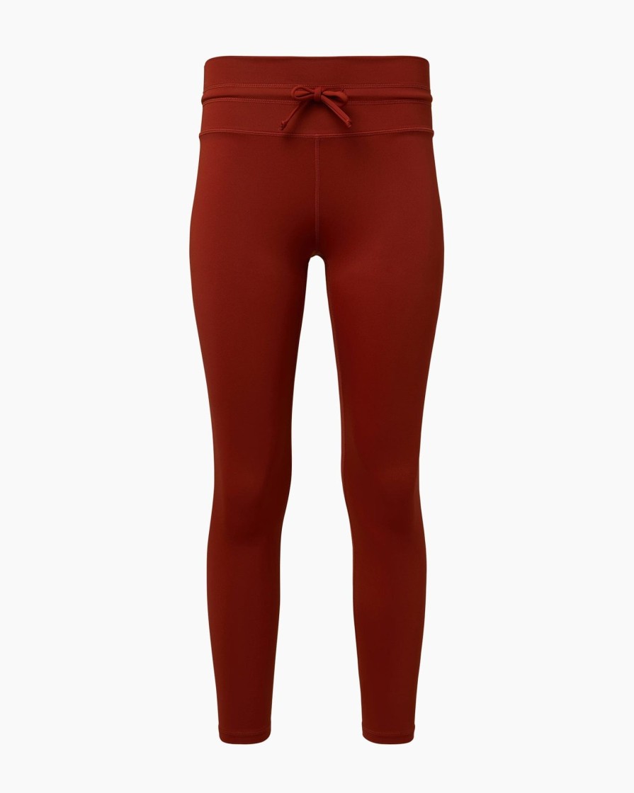 Bottoms IVL Collective | Drawstring Legging Brick Red