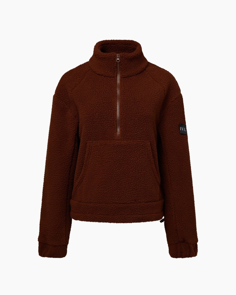 Tops IVL Collective | Sherpa Pullover Downtown Brown