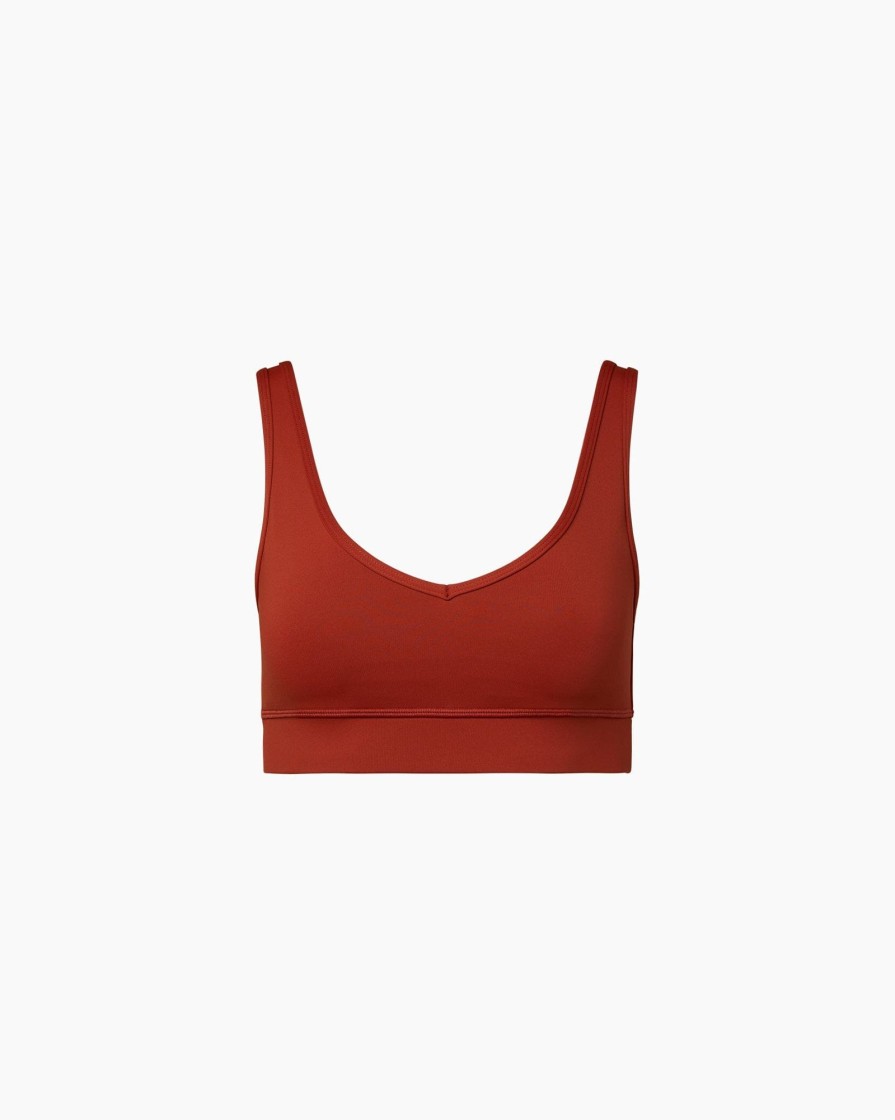 Tops IVL Collective | V-Neck Bra Brick Red