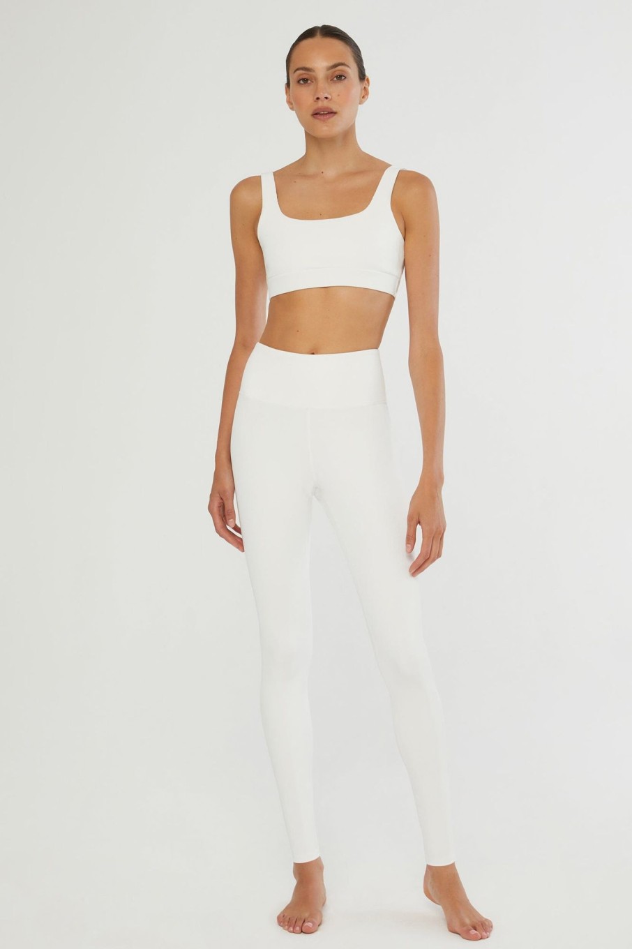 Bottoms IVL Collective | Rib Legging Brilliant White