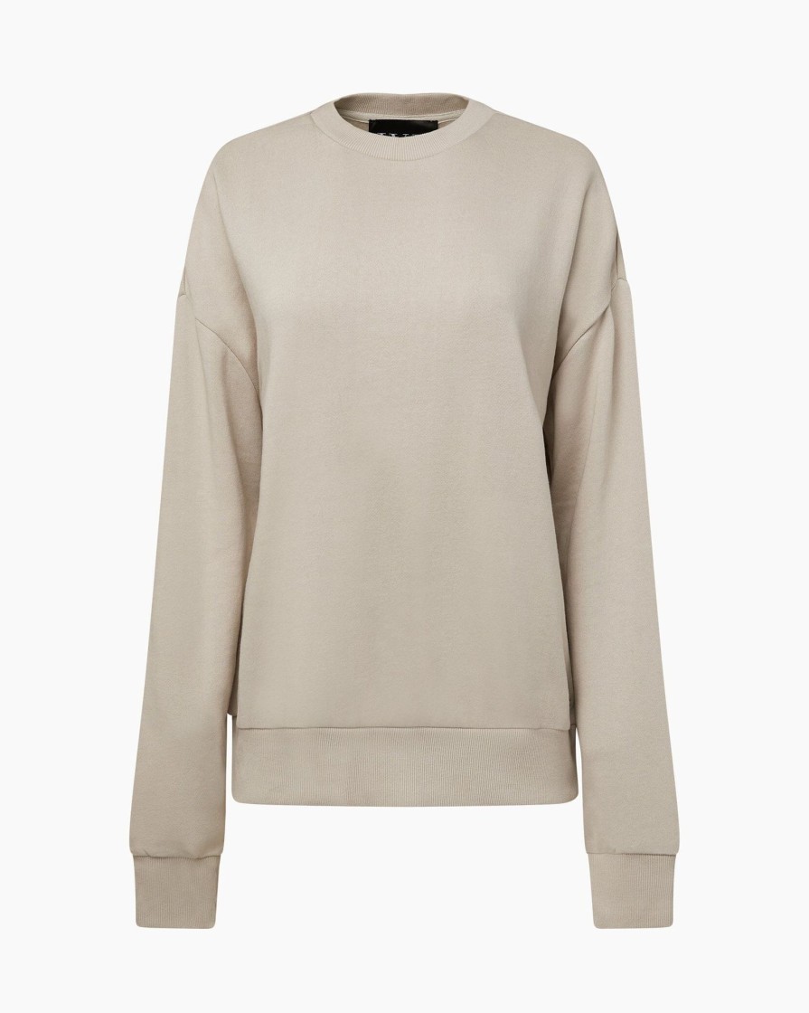 Tops IVL Collective | French Terry Crewneck Sweatshirt Pumice Stone