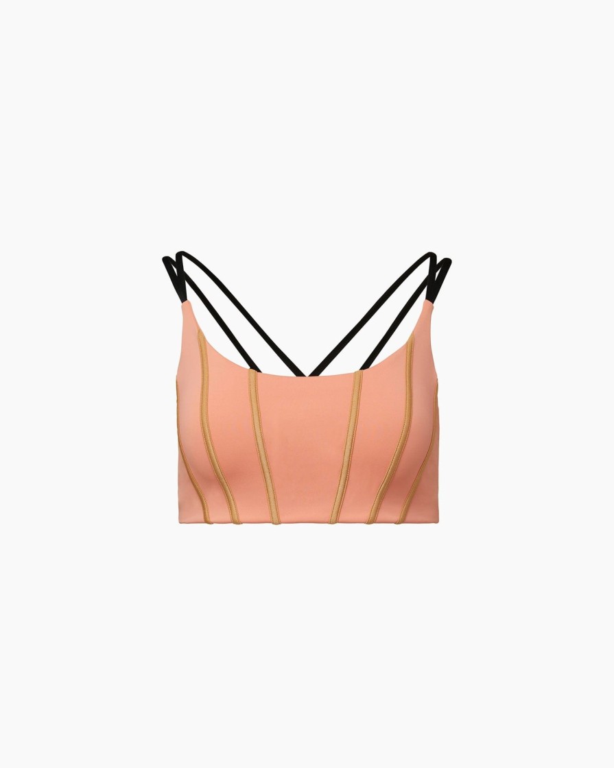 Tops IVL Collective | Corset Bra Papaya Punch