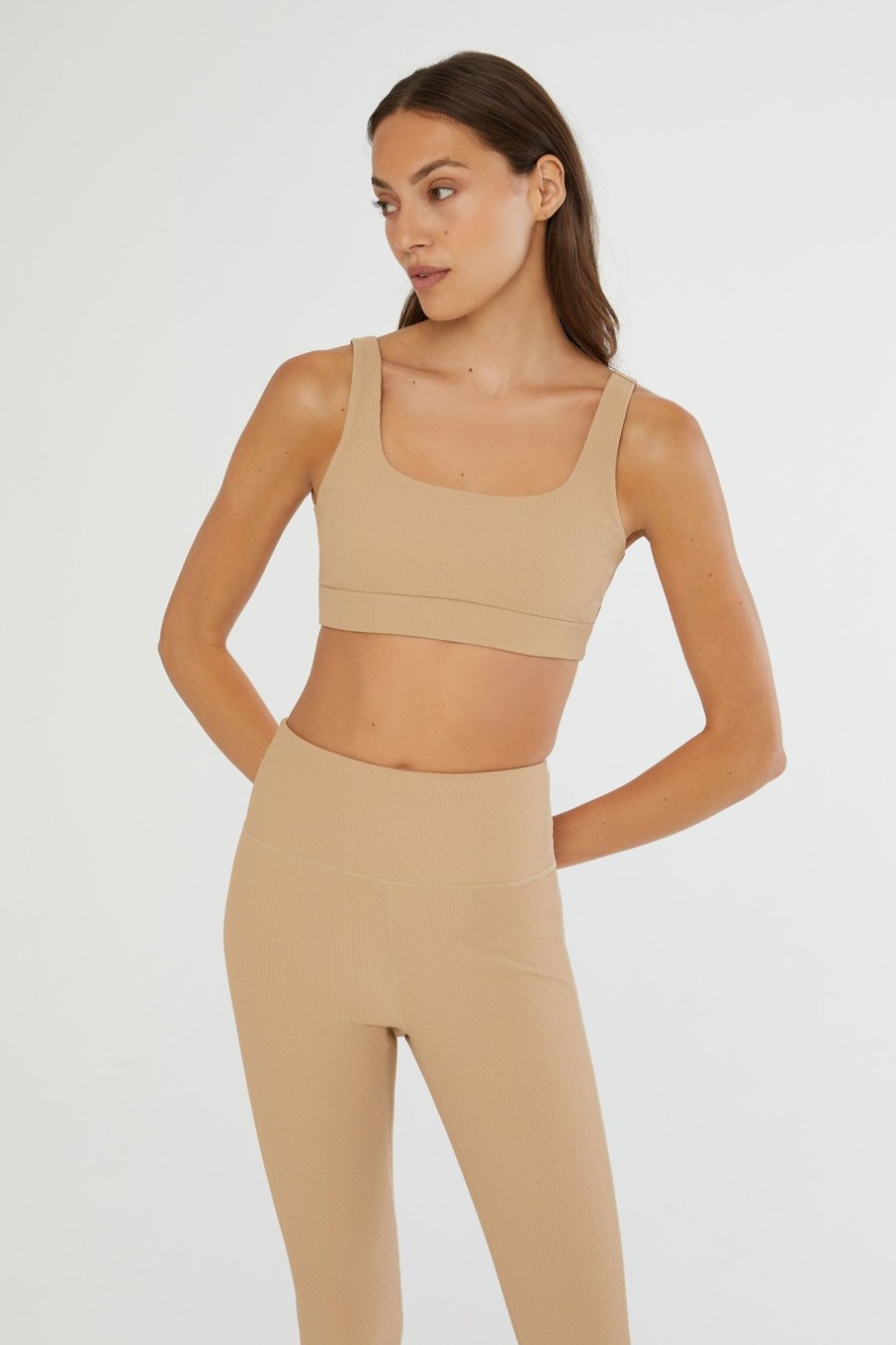 Tops IVL Collective | Twisted Bra Sand