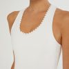 Tops IVL Collective | Scallop Edge Bra Brilliant White