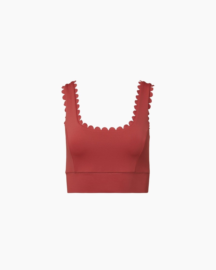 Tops IVL Collective | Scallop Bra Mineral Red