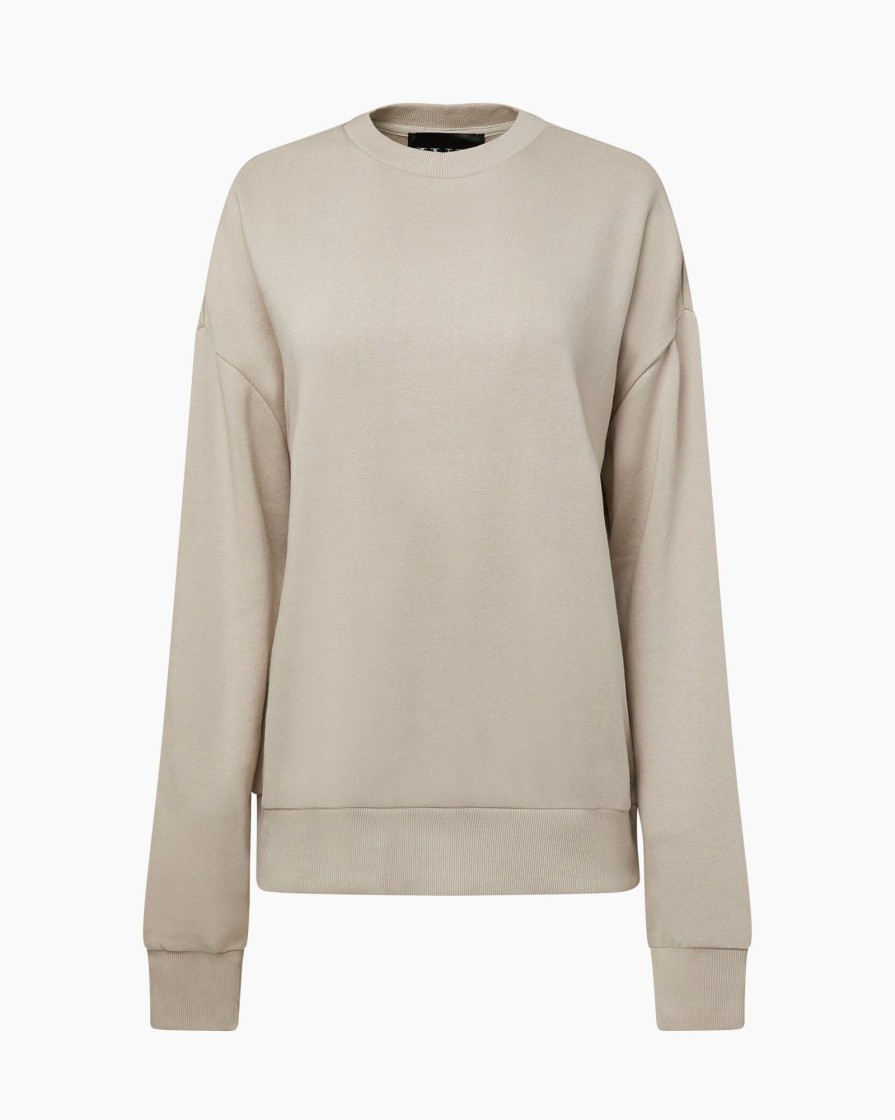 Tops IVL Collective | French Terry Crewneck Sweatshirt Pumice Stone