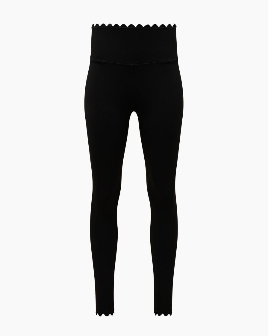 Bottoms IVL Collective | Scallop Legging Jet Black