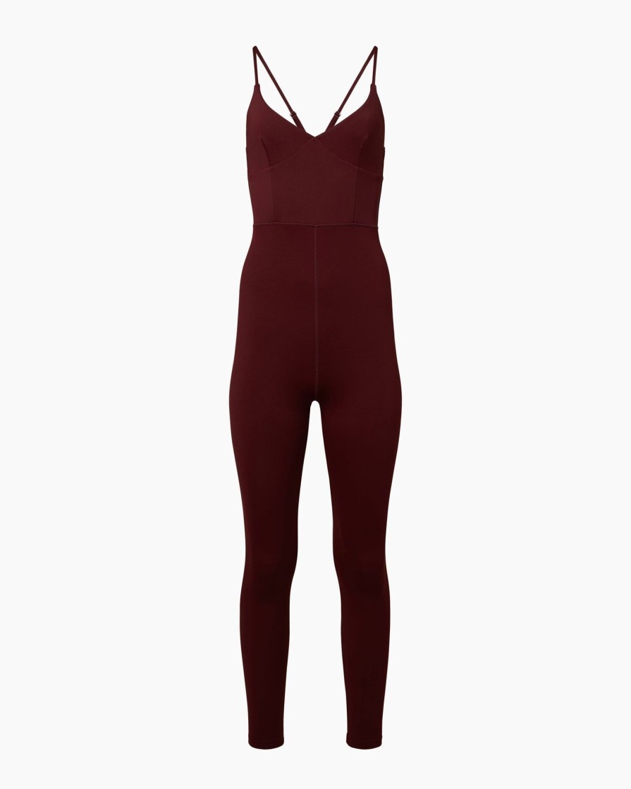 Bottoms IVL Collective | Strappy Onesie Windsor Wine