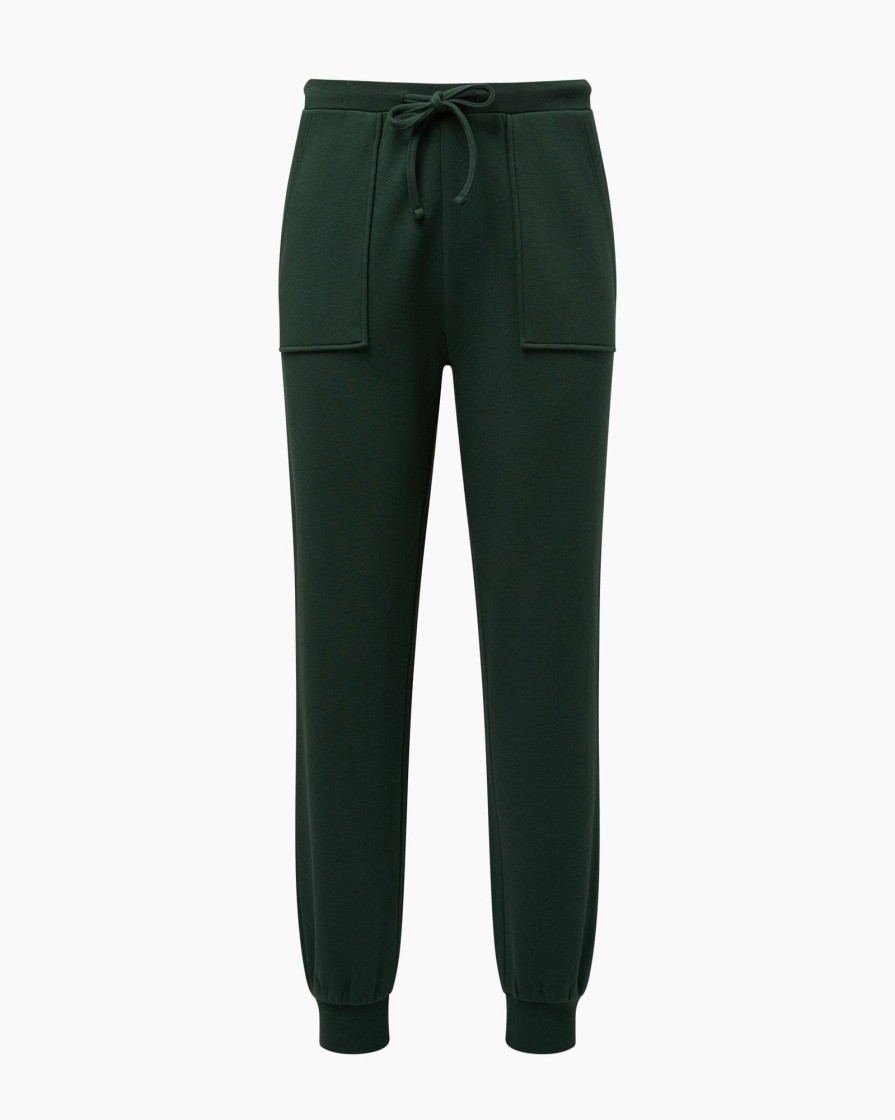 Bottoms IVL Collective | High Rise Jogger Hunter Green