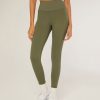 Bottoms IVL Collective | Rib Combo Legging De Lichen Green