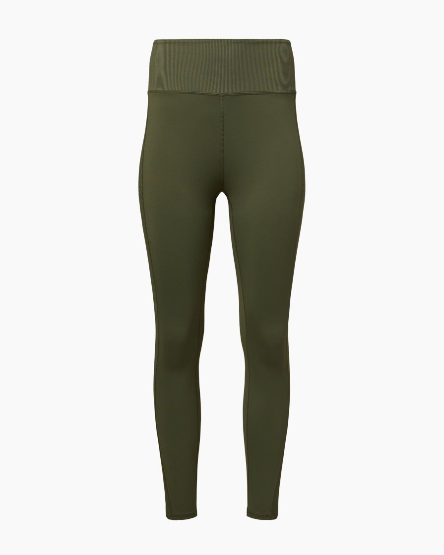 Bottoms IVL Collective | Rib Combo Legging De Lichen Green