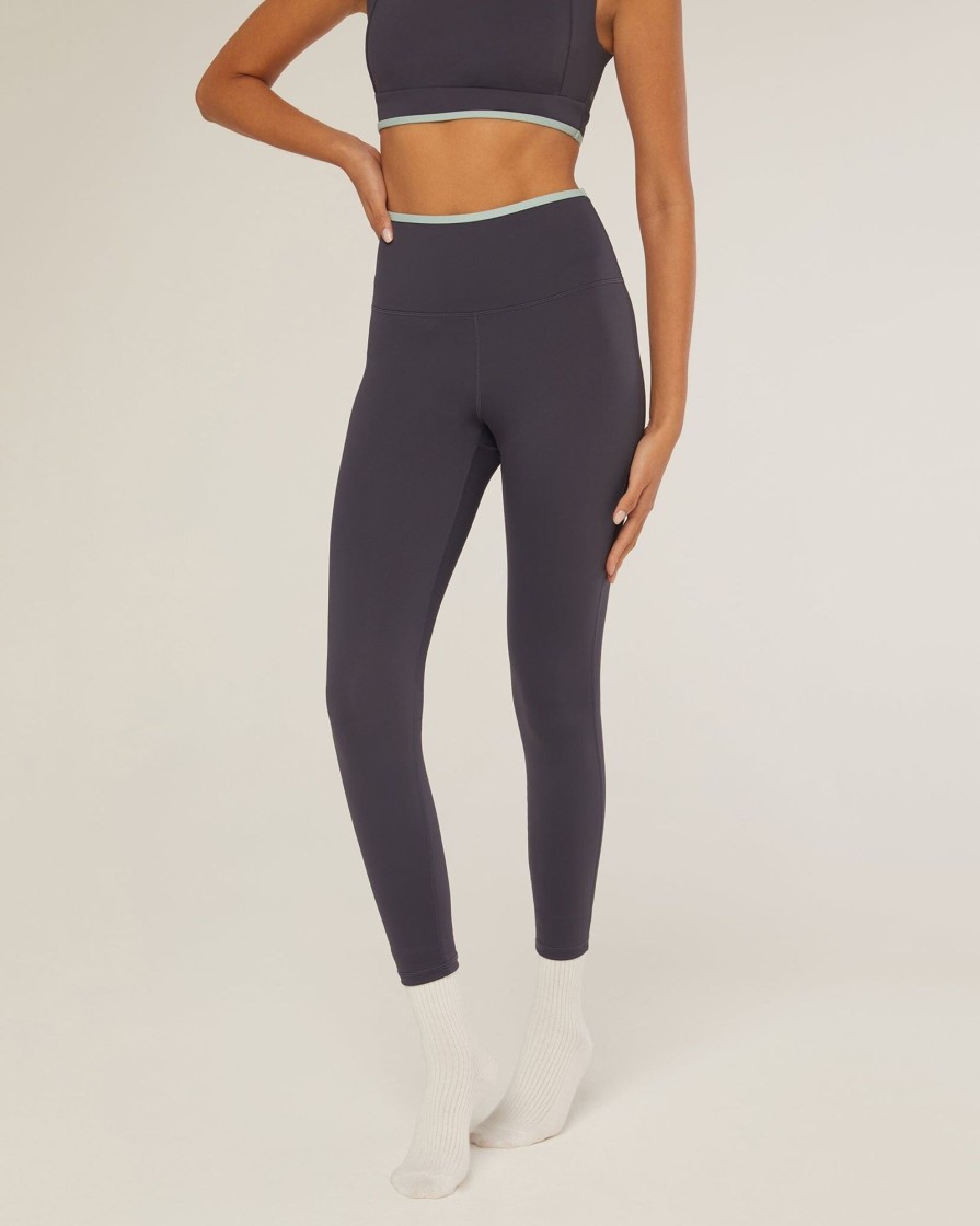 Bottoms IVL Collective | Contrast Legging Odyssey Gray/Harbor Gray