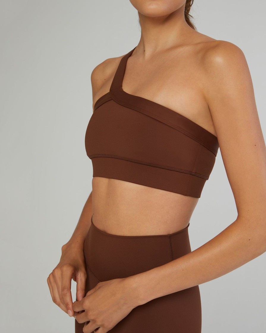 Tops IVL Collective | One Shoulder Bra Downtown Brown