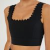 Tops IVL Collective | Scallop Bra Jet Black