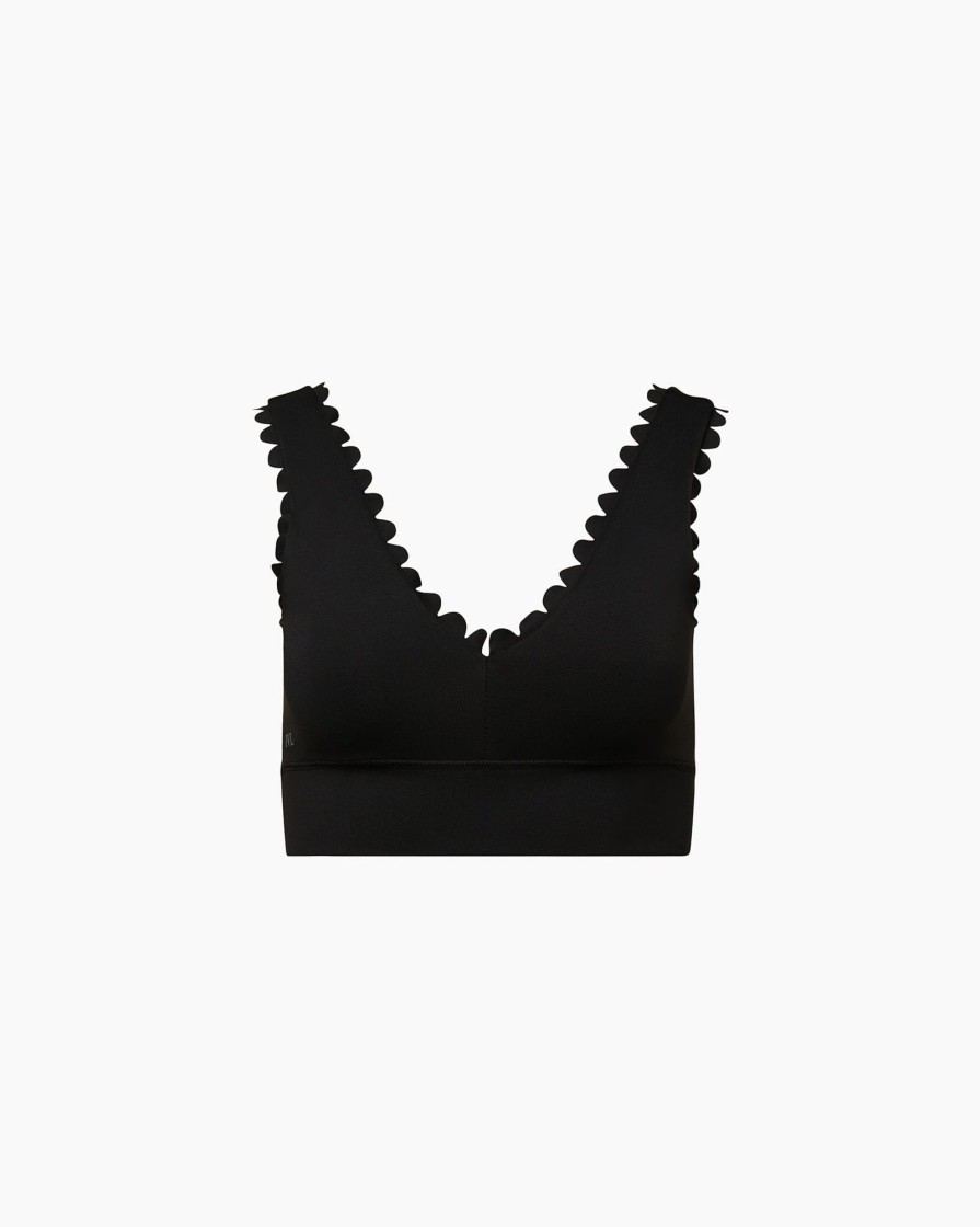 Tops IVL Collective | Scallop Bra Jet Black