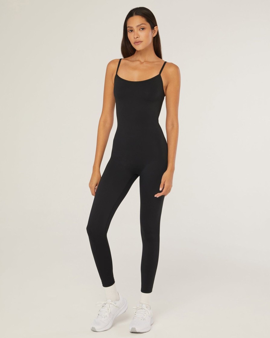 Bottoms IVL Collective | Cami Jumpsuit Jet Black