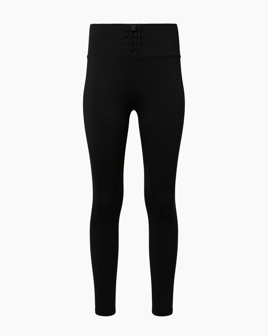 Bottoms IVL Collective | Lace Up Legging Jet Black