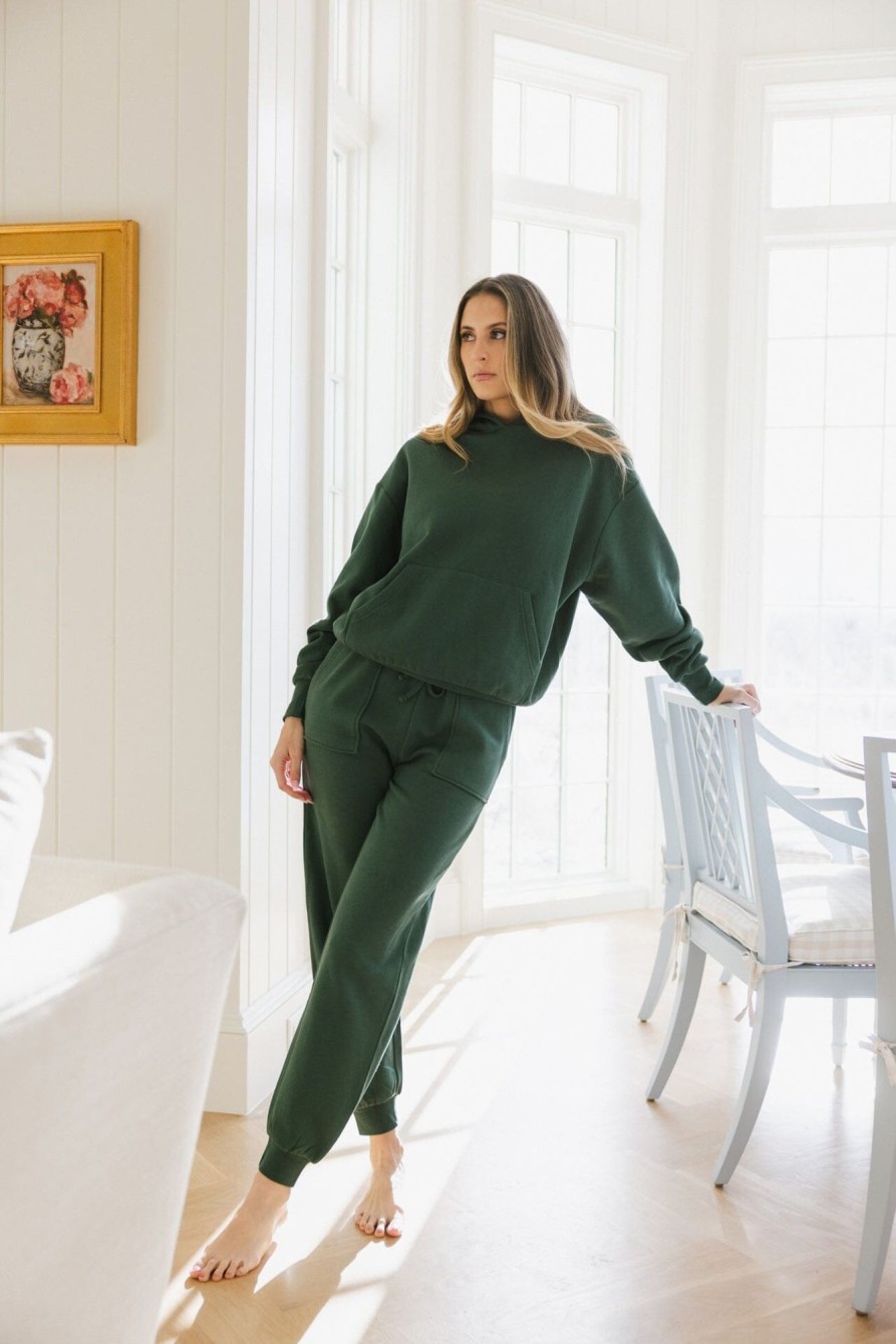 Tops IVL Collective | High Rise Jogger Hunter Green