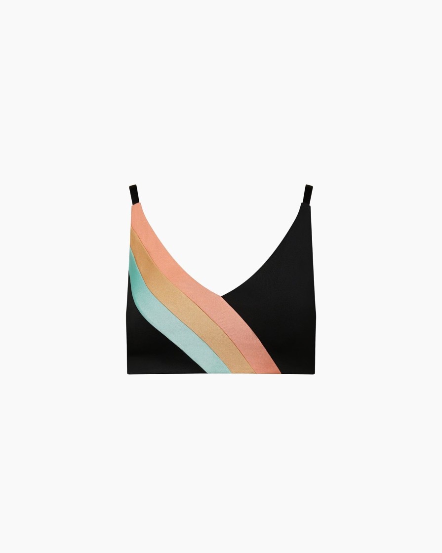 Tops IVL Collective | Shimmer Bra Jet Black