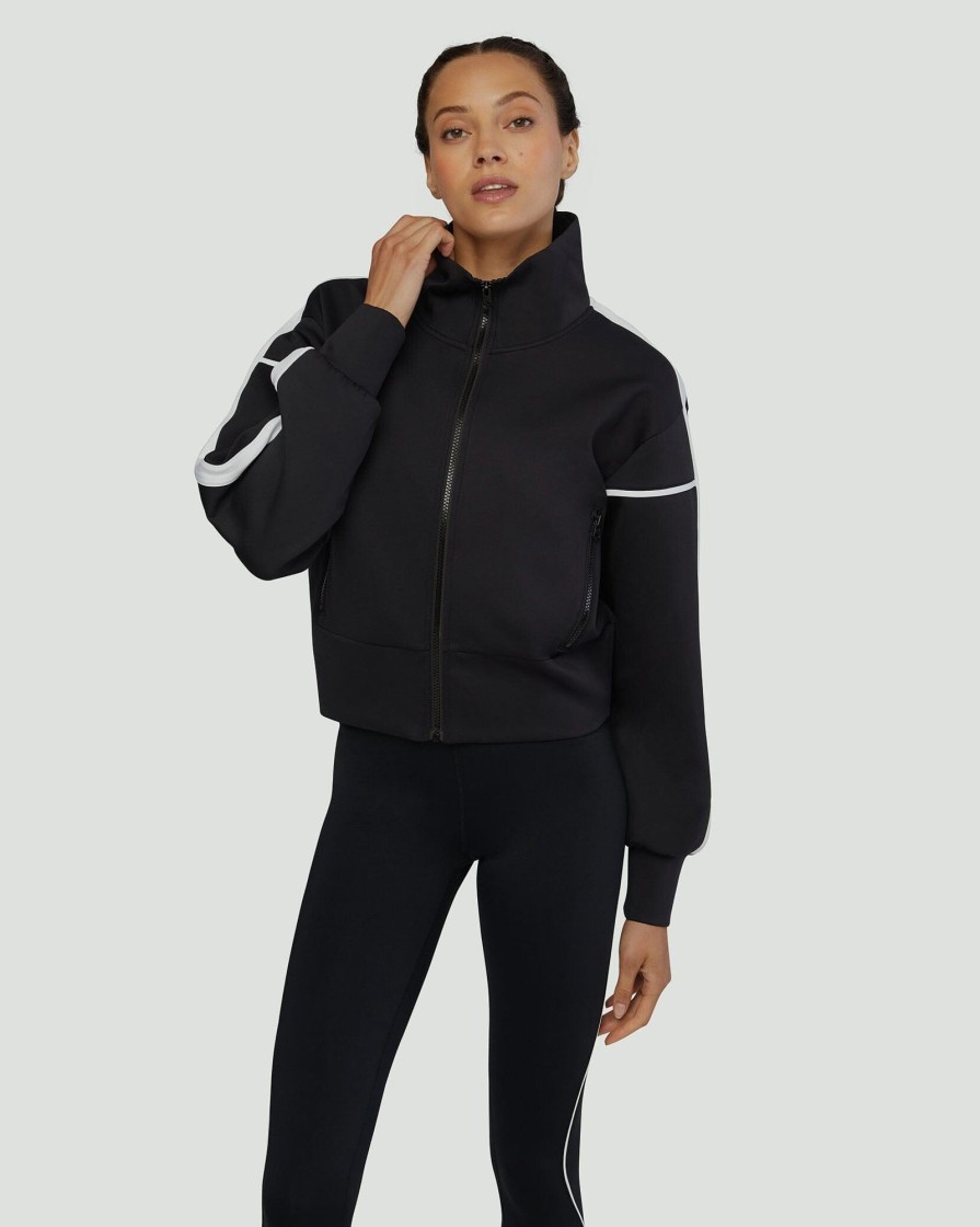 Tops IVL Collective | Scuba Jacket 2.0 Jet Black/White