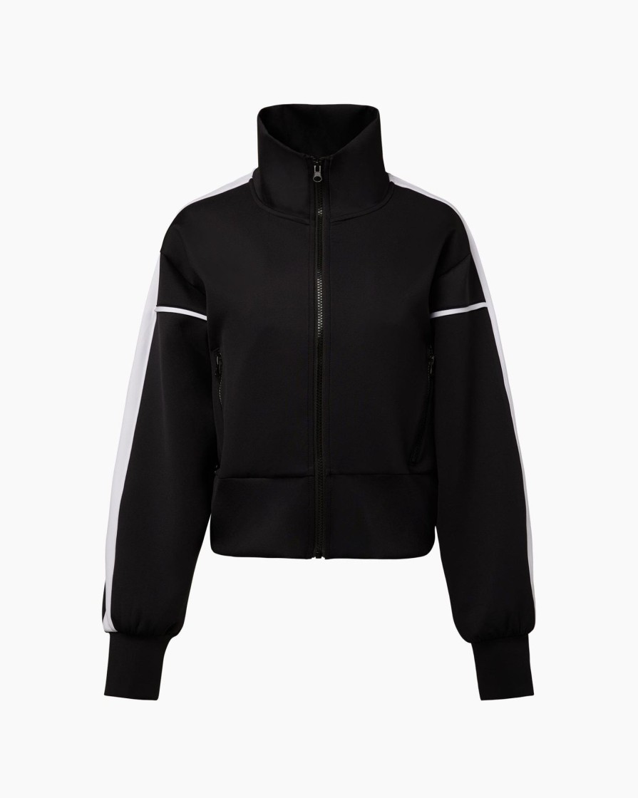 Tops IVL Collective | Scuba Jacket 2.0 Jet Black/White