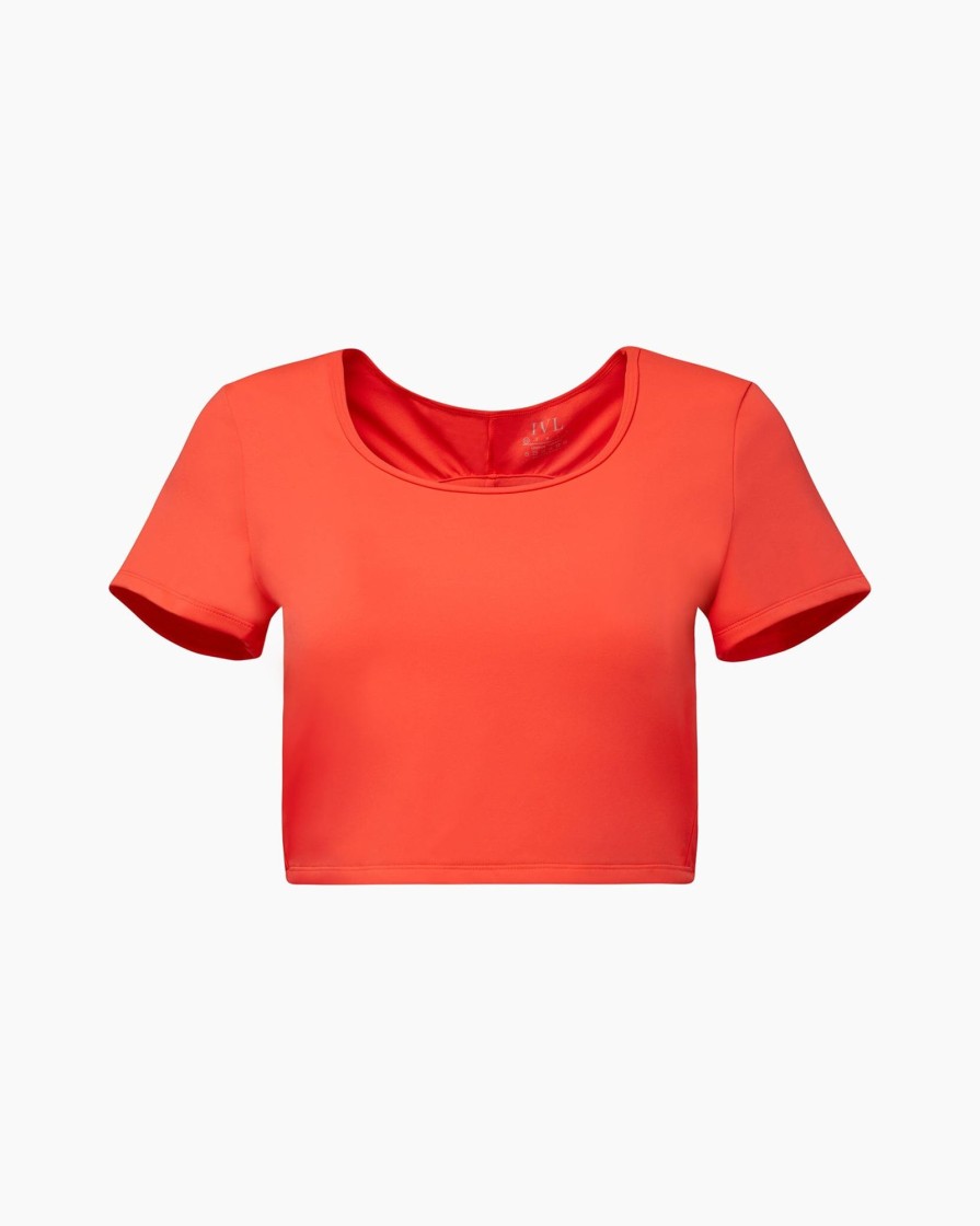 Tops IVL Collective | Open Back Top Fiery Coral