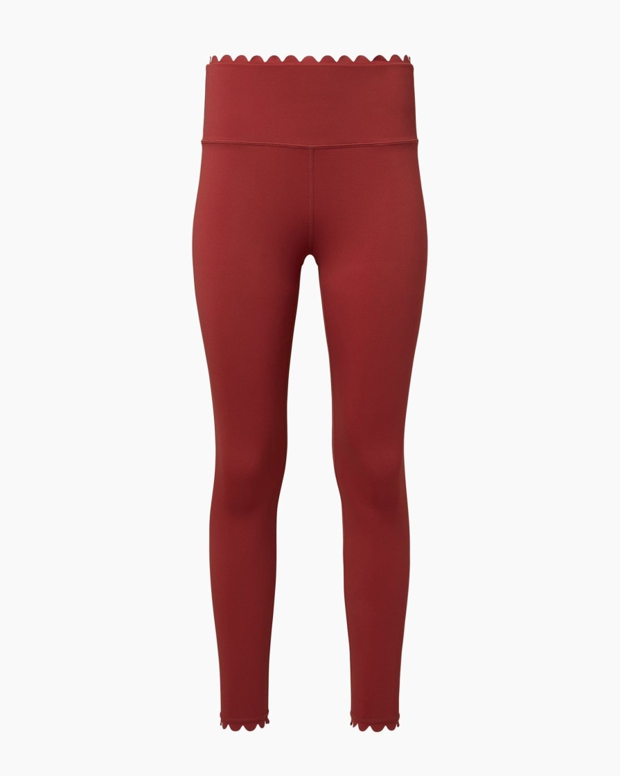 Bottoms IVL Collective | Scallop Legging Mineral Red