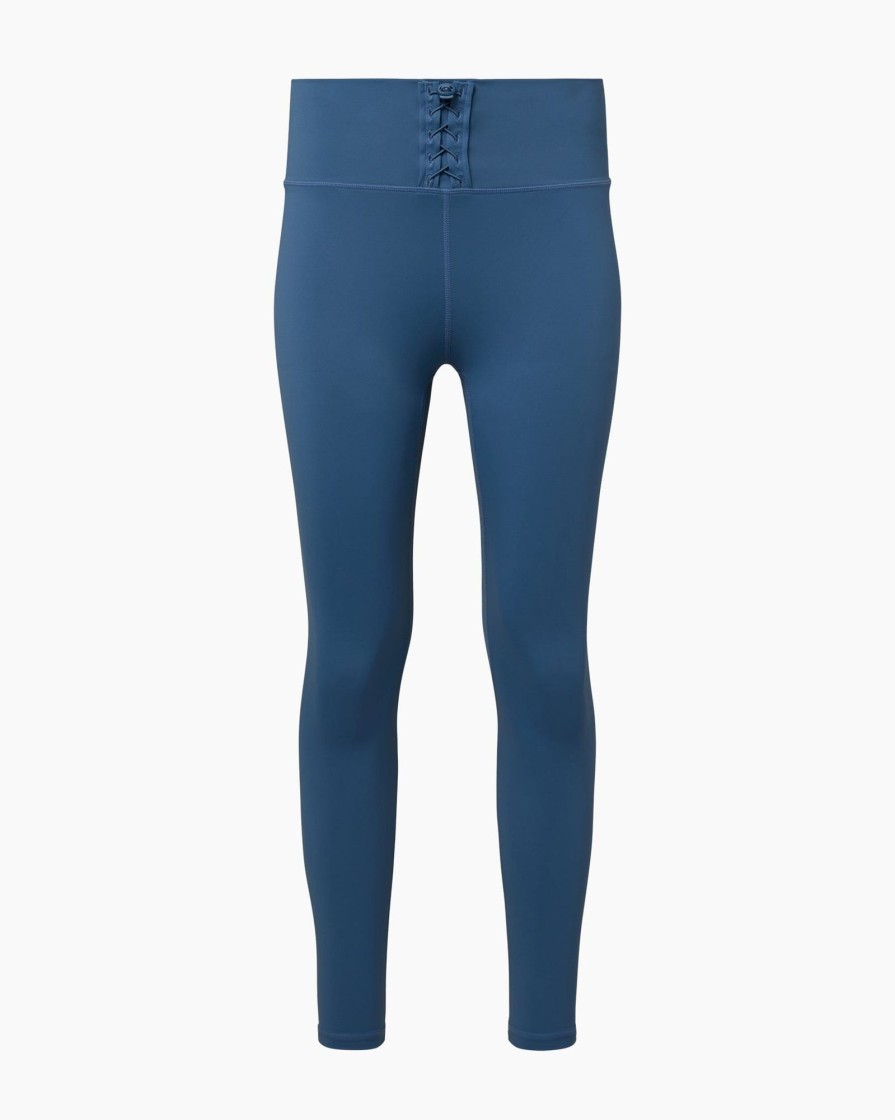 Bottoms IVL Collective | Lace Up Legging Coronet Blue