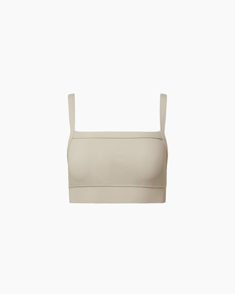 Tops IVL Collective | Square Neck Bra Pumice Stone