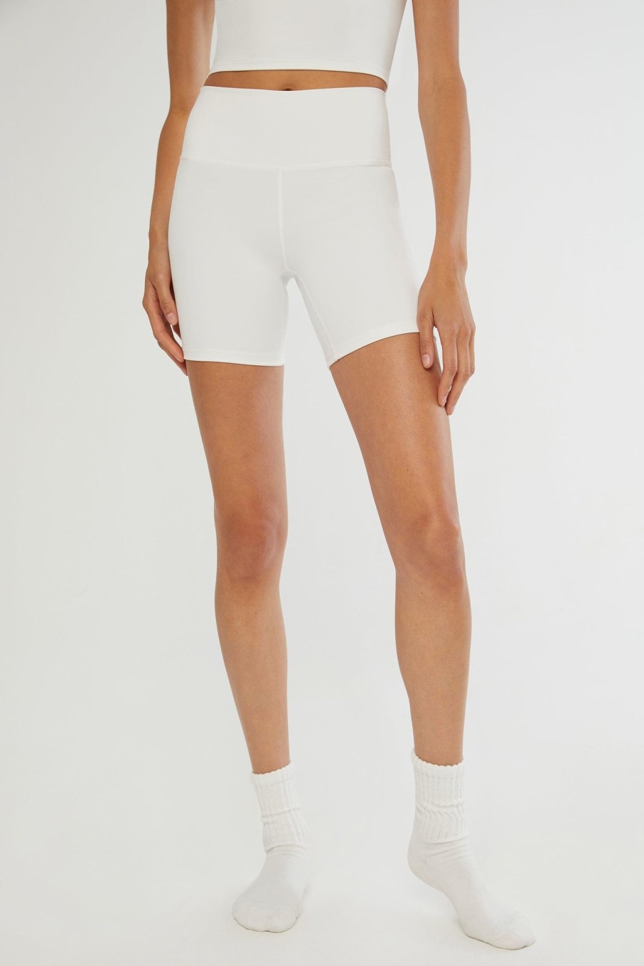 Bottoms IVL Collective | 6" Biker Short Brilliant White