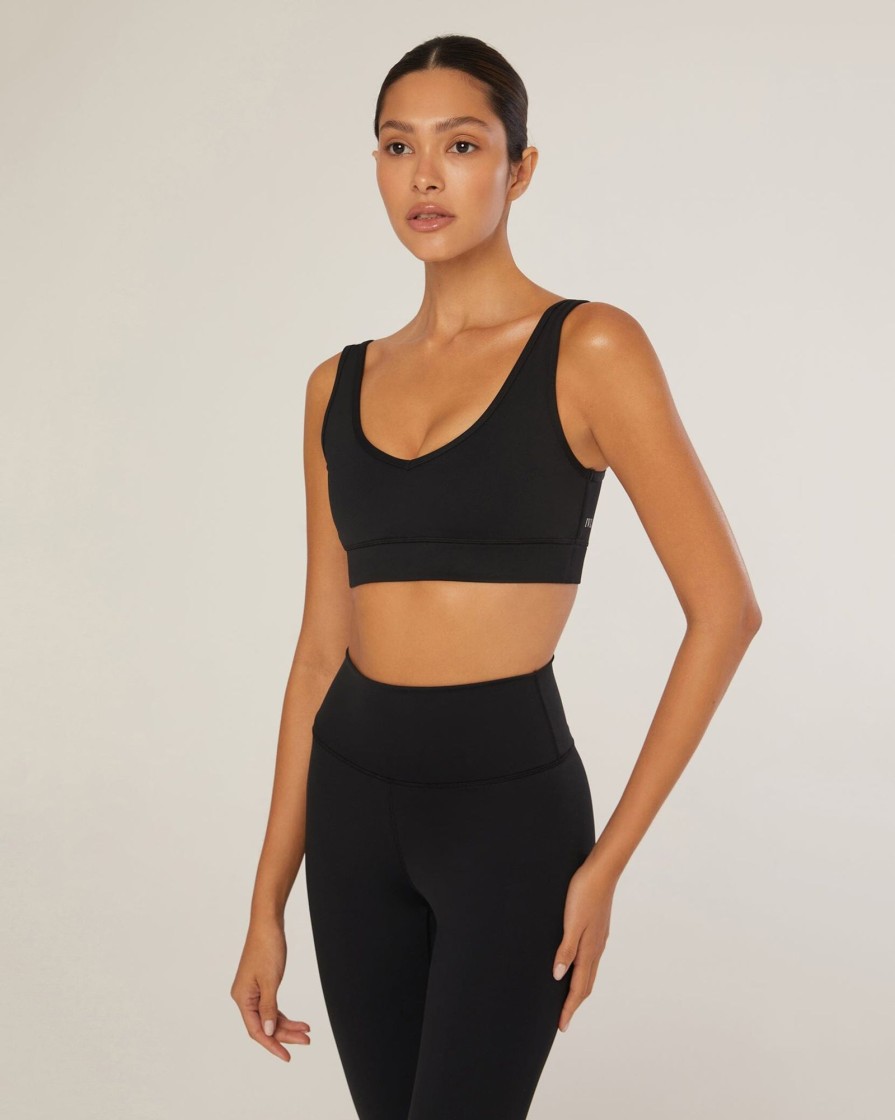 Tops IVL Collective | V-Neck Bra Jet Black